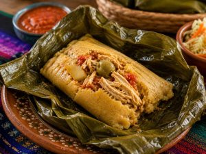 tamales de pollo. Foto IA