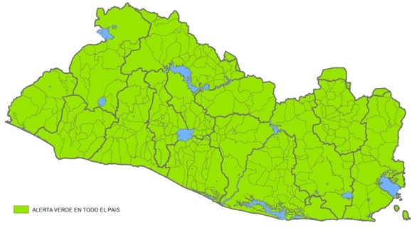 Protección Civil declaró alerta verde ante el acercamiento de ondas tropicales que podrían incrementar las lluvias en El Salvador.
