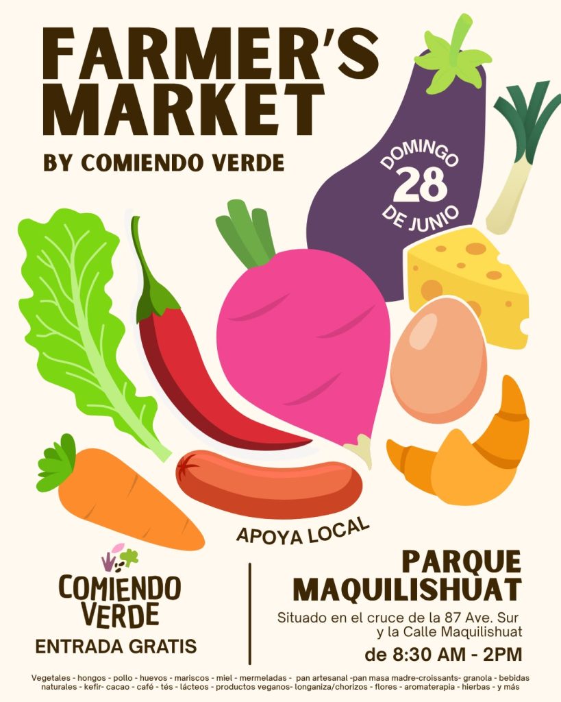 La Alcaldía de San Salvador Centro y Farmer's Market by Comiendo Verde invitan a la población a participar en la jornada de adopción de perros y gatos, que se realizará el domingo 28 de junio en el Parque Maquilishuat.