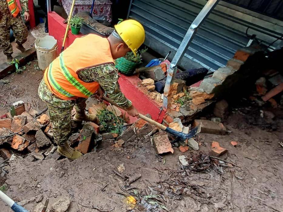 Las lluvias podrían intensificarse en las próximas horas, advirtieron las autoridades. Foto: Protección Civil.