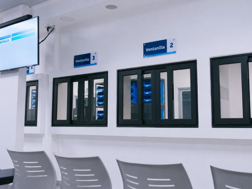 Ventanillas-farmacia de El Nuevo Hospital Rosales