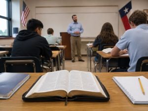 Clases de biblia en Texas. Foto Chat GPT