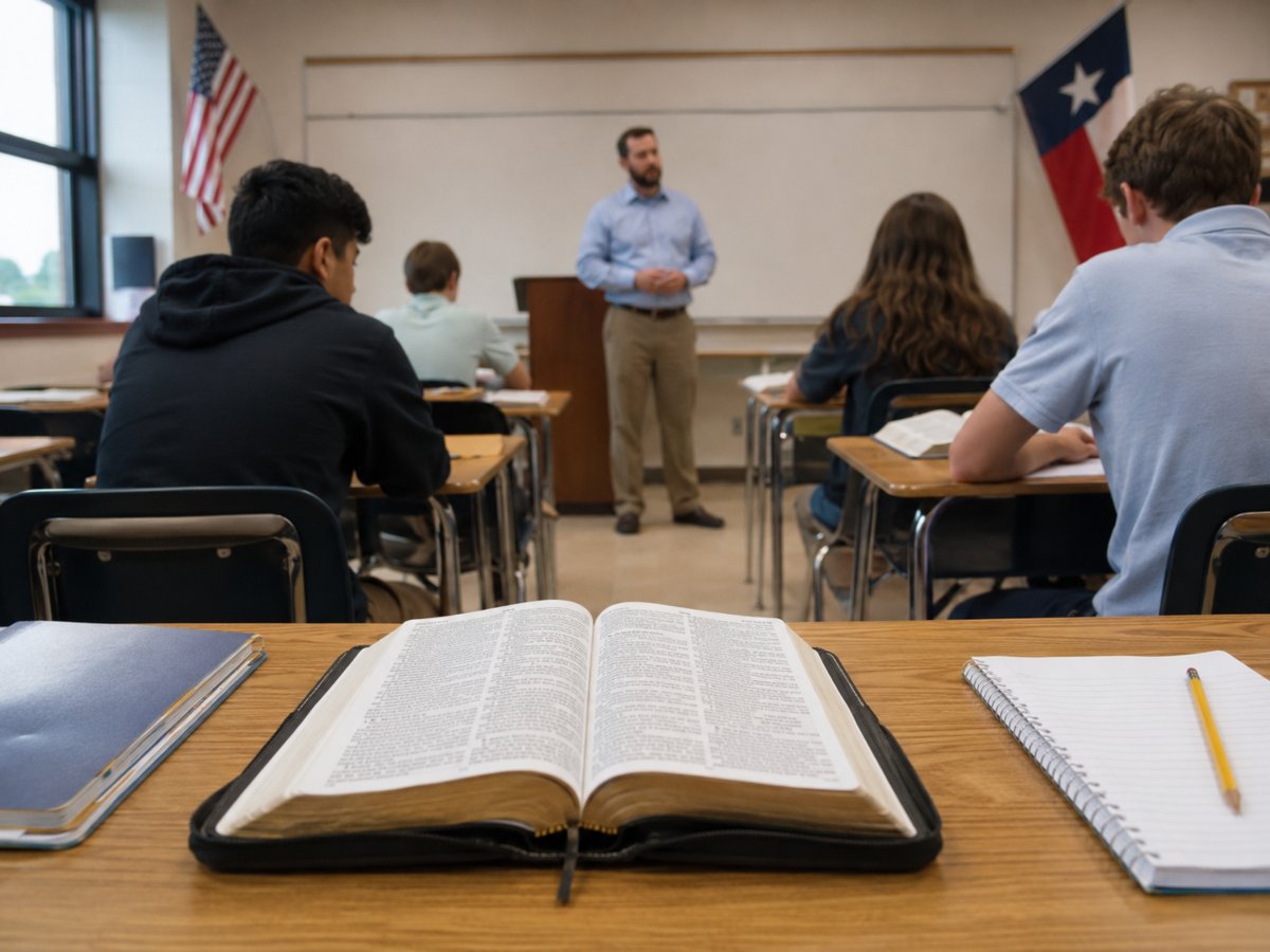 Clases de biblia en Texas. Foto Chat GPT