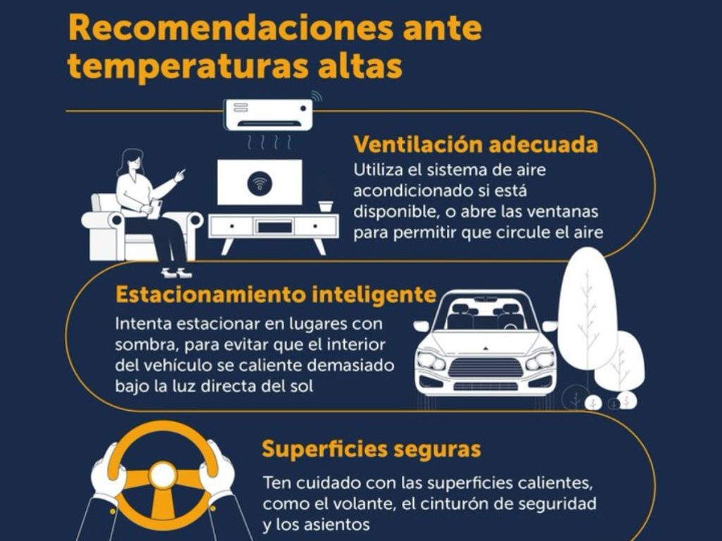 El Ministerio de Medio Ambiente y Recursos Naturales advirtió sobre el riesgo de dejar a niños, adultos mayores o mascotas dentro de vehículos estacionados durante días calurosos.