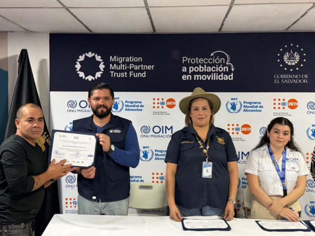 La iniciativa forma parte de las acciones del Plan Nacional de Reintegración para Personas Retornadas 2025-2029. / Foto cortesía Cancillería.