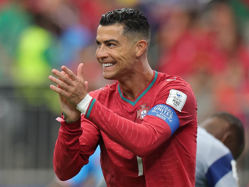 Cristiano Ronaldo marcó ante Irán, Corea del Norte, Ghana, España y Marruecos en Copas del Mundo.