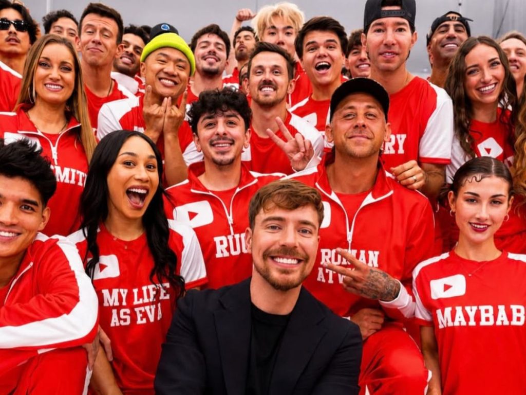 MrBeast reunió a 50 leyendas de YouTube para celebrar un histórico récord de suscriptores.