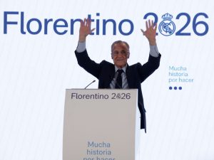Florentino Pérez reelecto como presidente del Real Madrid. Foto EFE