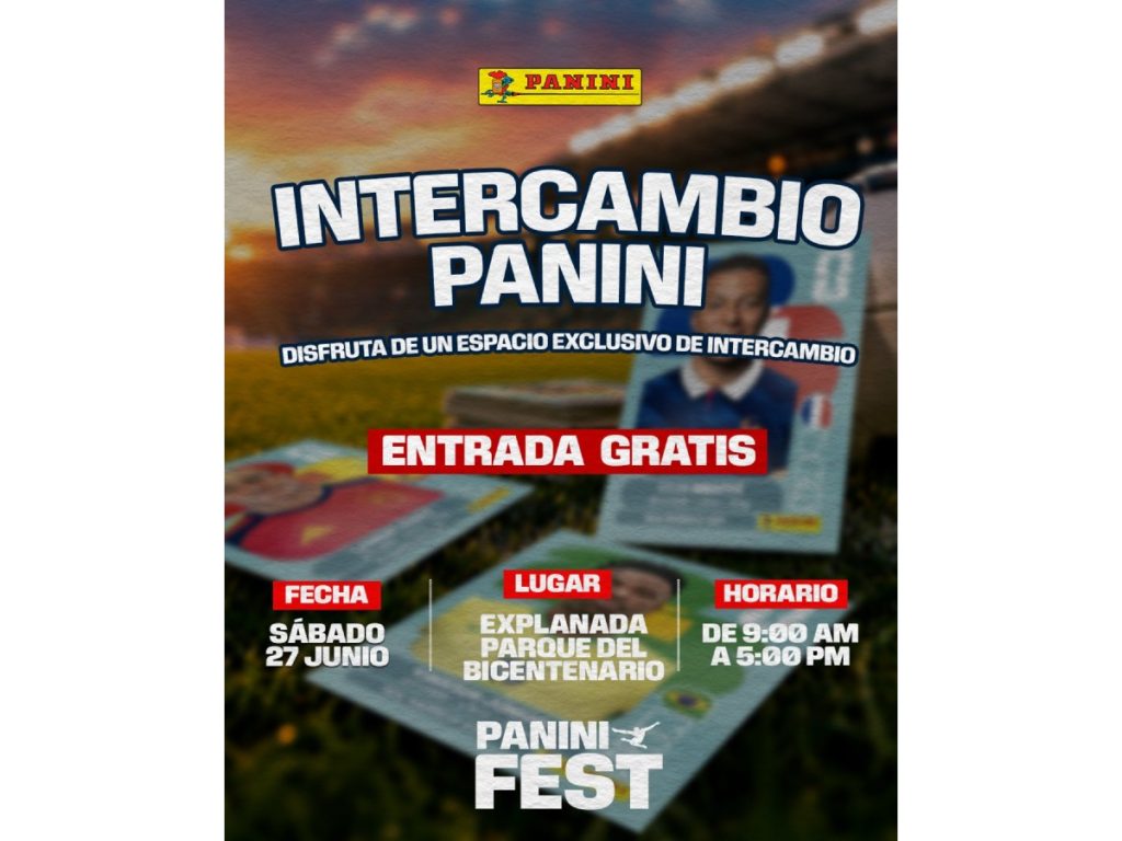 Panini Fest 2026 reunirá a coleccionistas en el Parque Bicentenario con una jornada gratuita de intercambio de estampas del Mundial FIFA 2026.