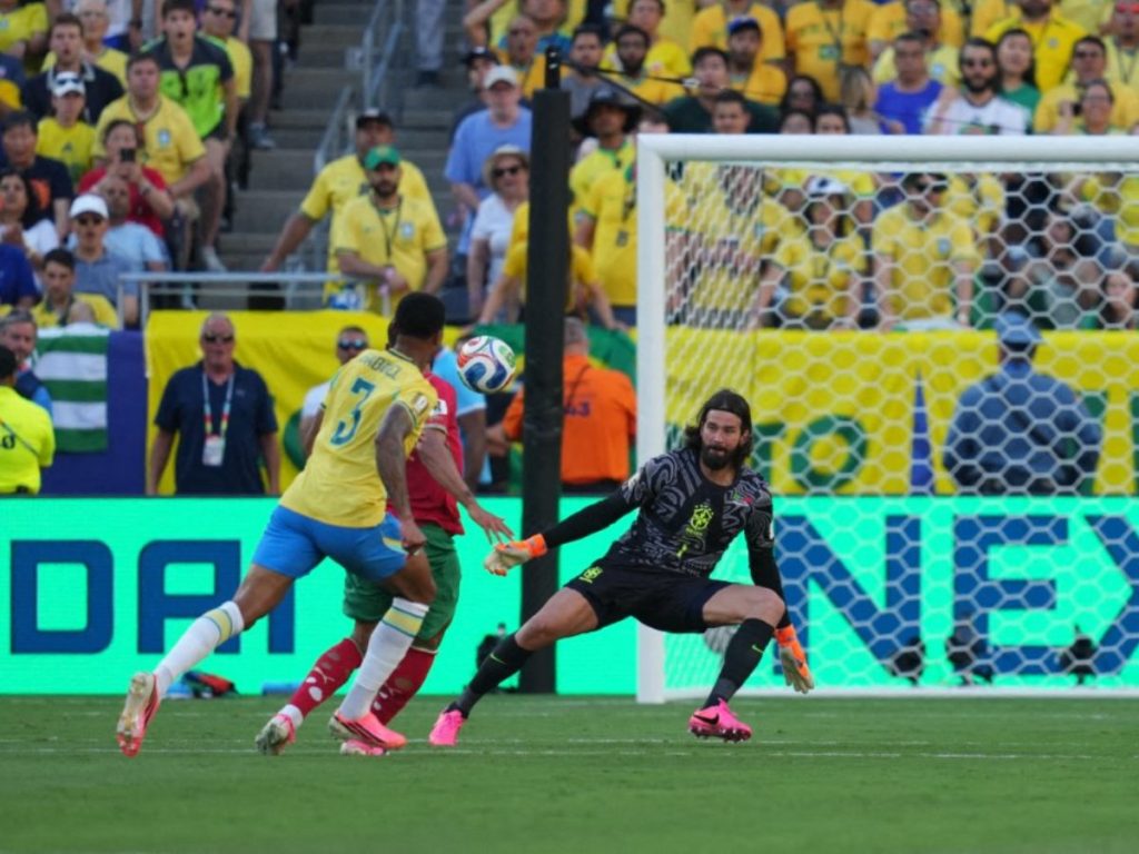 Gol de Marruecos contra Brasil en el Mundial 2026. Foto AFP