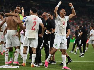 Marruecos clasifica a octavos de final. Foto AFP