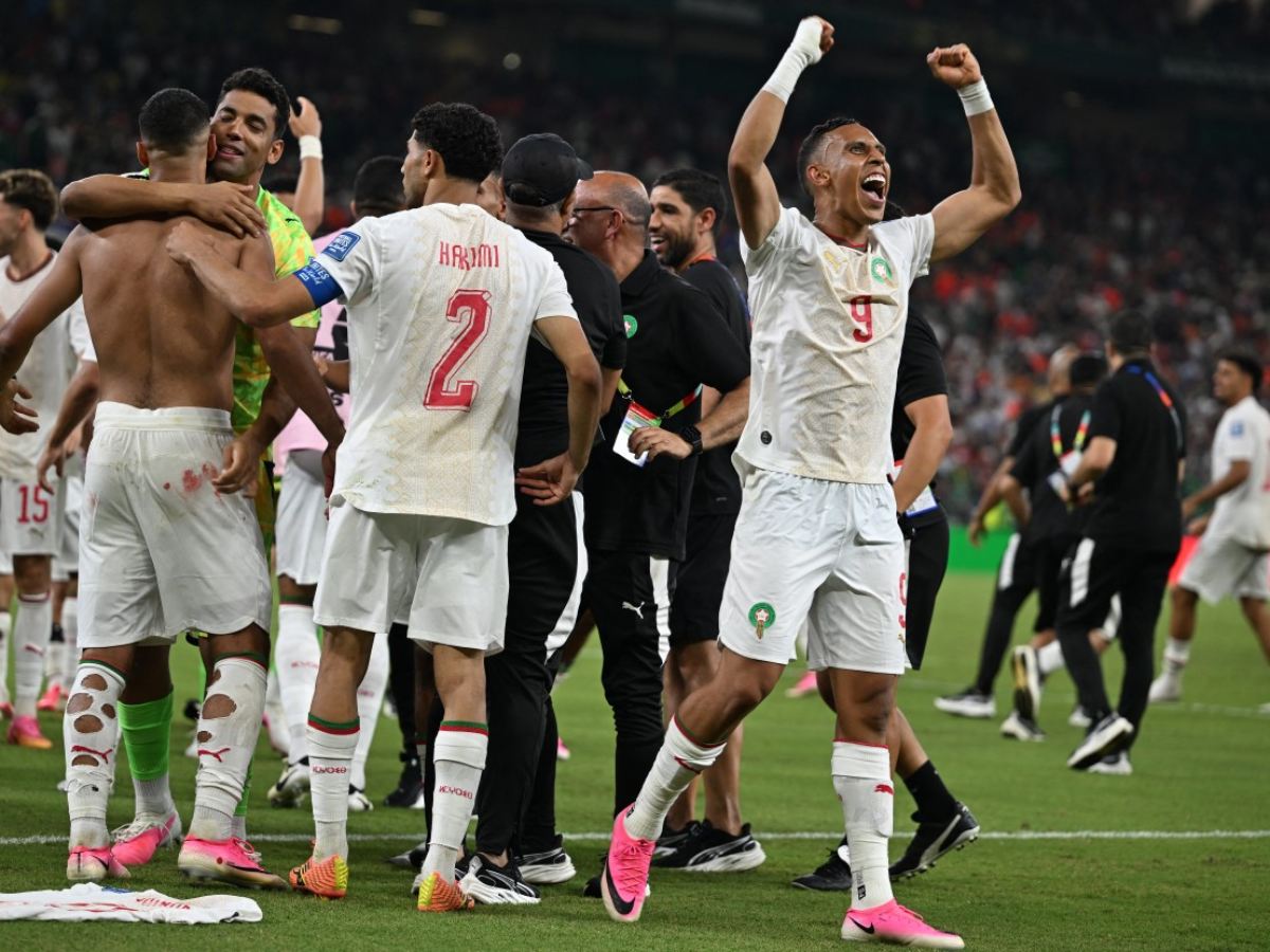 Marruecos clasifica a octavos de final. Foto AFP