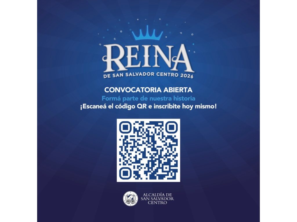 La Alcaldía de San Salvador Centro abrió la convocatoria para elegir a la Reina de San Salvador Centro 2026. Las aspirantes ya pueden inscribirse a través del formulario oficial en línea.