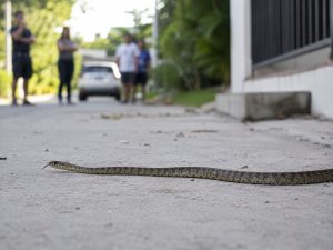 serpiente-fuera de vivienda