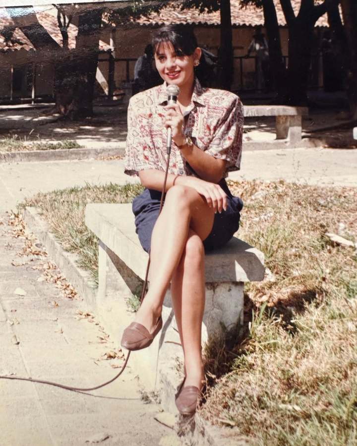 Verónica Guerrero durante su primera participación en la recordada "Búsqueda del Tesoro", en 1992. Foto/Cortesía