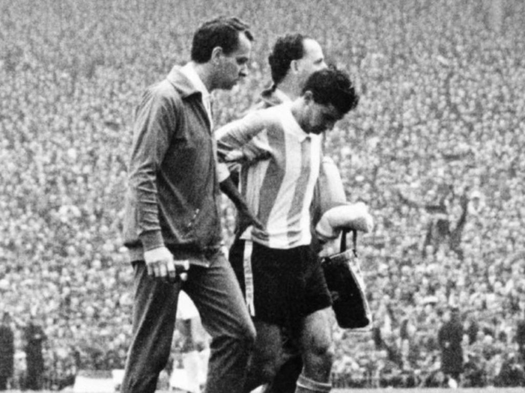 23 de julio de 1966, durante el partido de cuartos de final del Mundial entre Inglaterra y Argentina