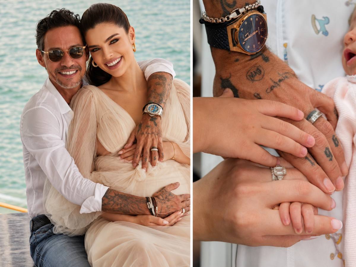 Marc Anthony y Nadia Ferreira reciben a su segunda hija