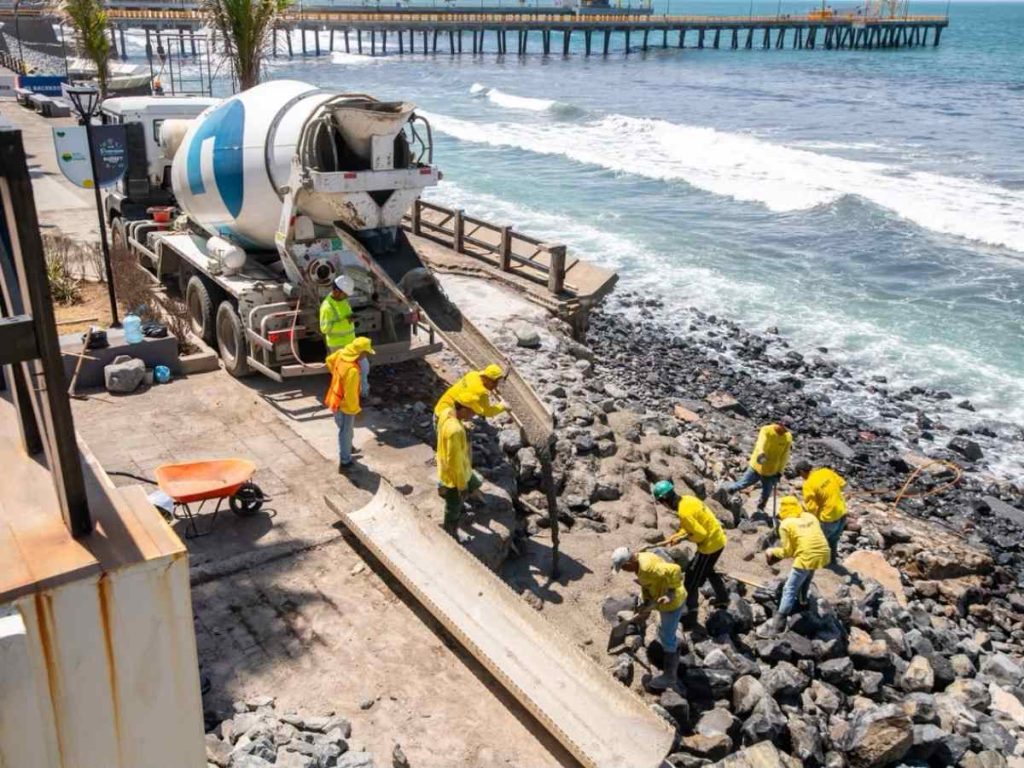 Las obras buscan reforzar la seguridad y estabilidad del sector frente a Sunset Park, tras el colapso provocado por las lluvias.