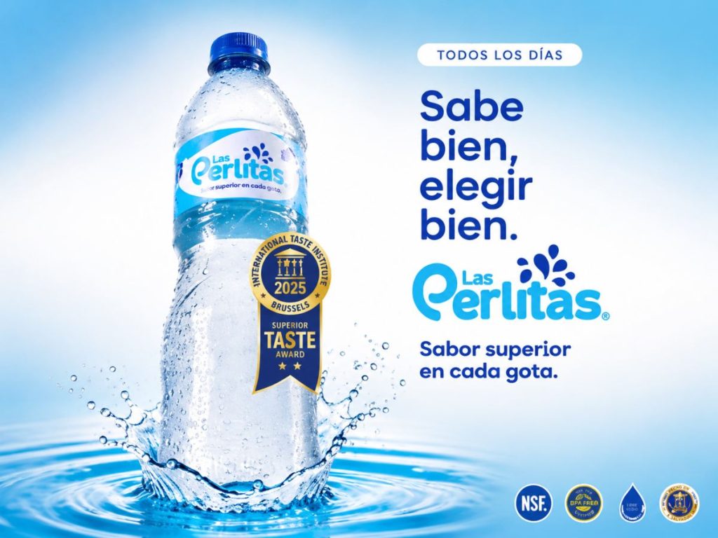 Las Perlitas fortalece su posicionamiento como una marca salvadoreña de agua embotellada al contar con cuatro certificaciones internacionales de calidad, incluyendo el Superior Taste Award del International Taste Institute.