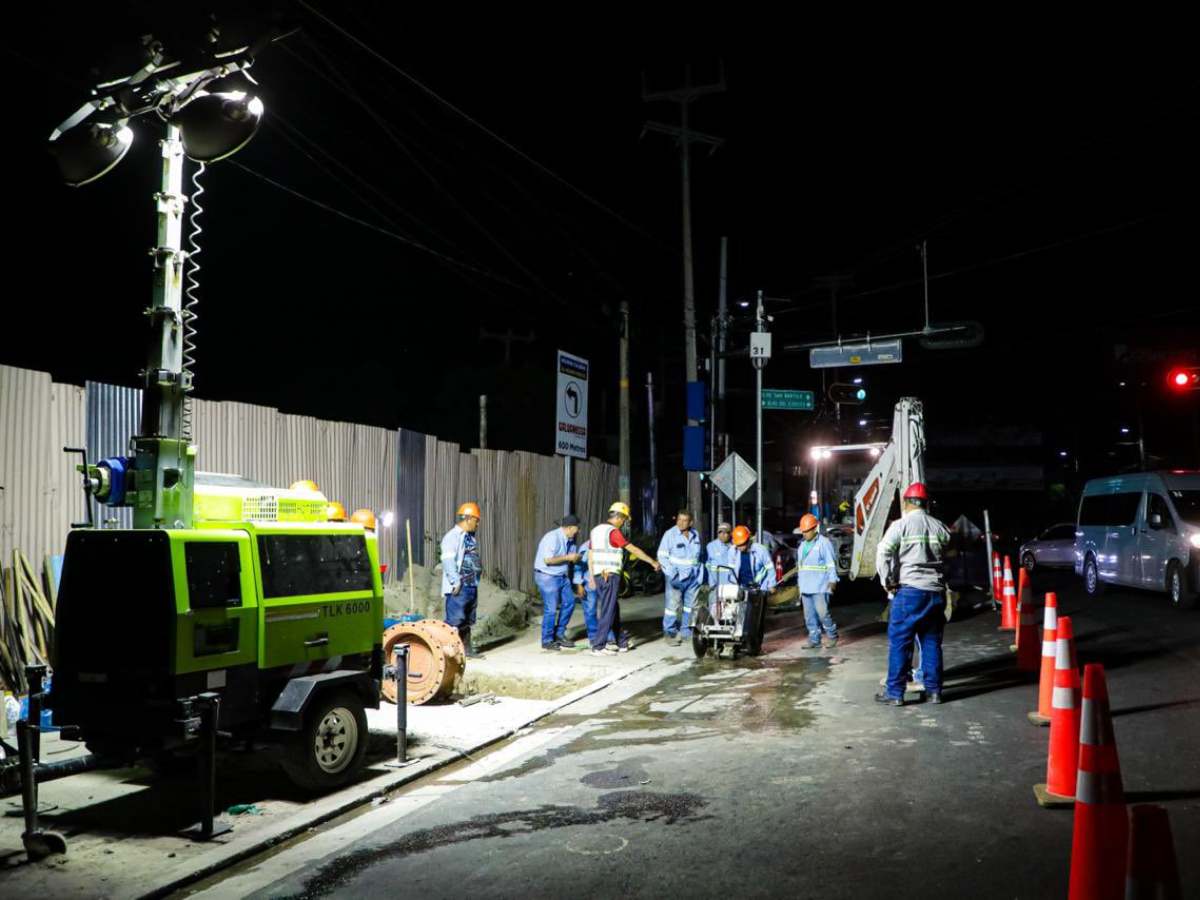 Inician trabajos nocturnos para conectar la Planta Potabilizadora de Ilopango: ¿cuánto durarán y en qué consisten?