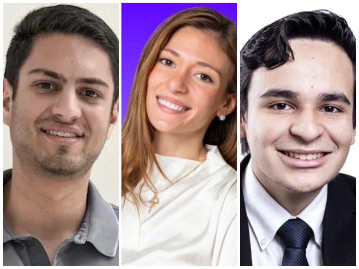 Mario Henríquez, Gabriela Daboub y Juan Granados.