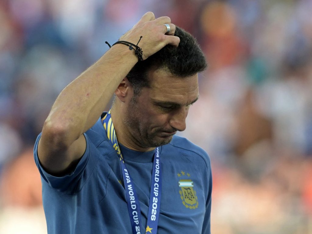 El seleccionador argentino agradeció la entrega de sus futbolistas durante toda la Copa del Mundo. Fotografía/ AFP