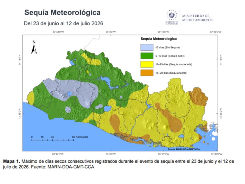 Mapa del MARN