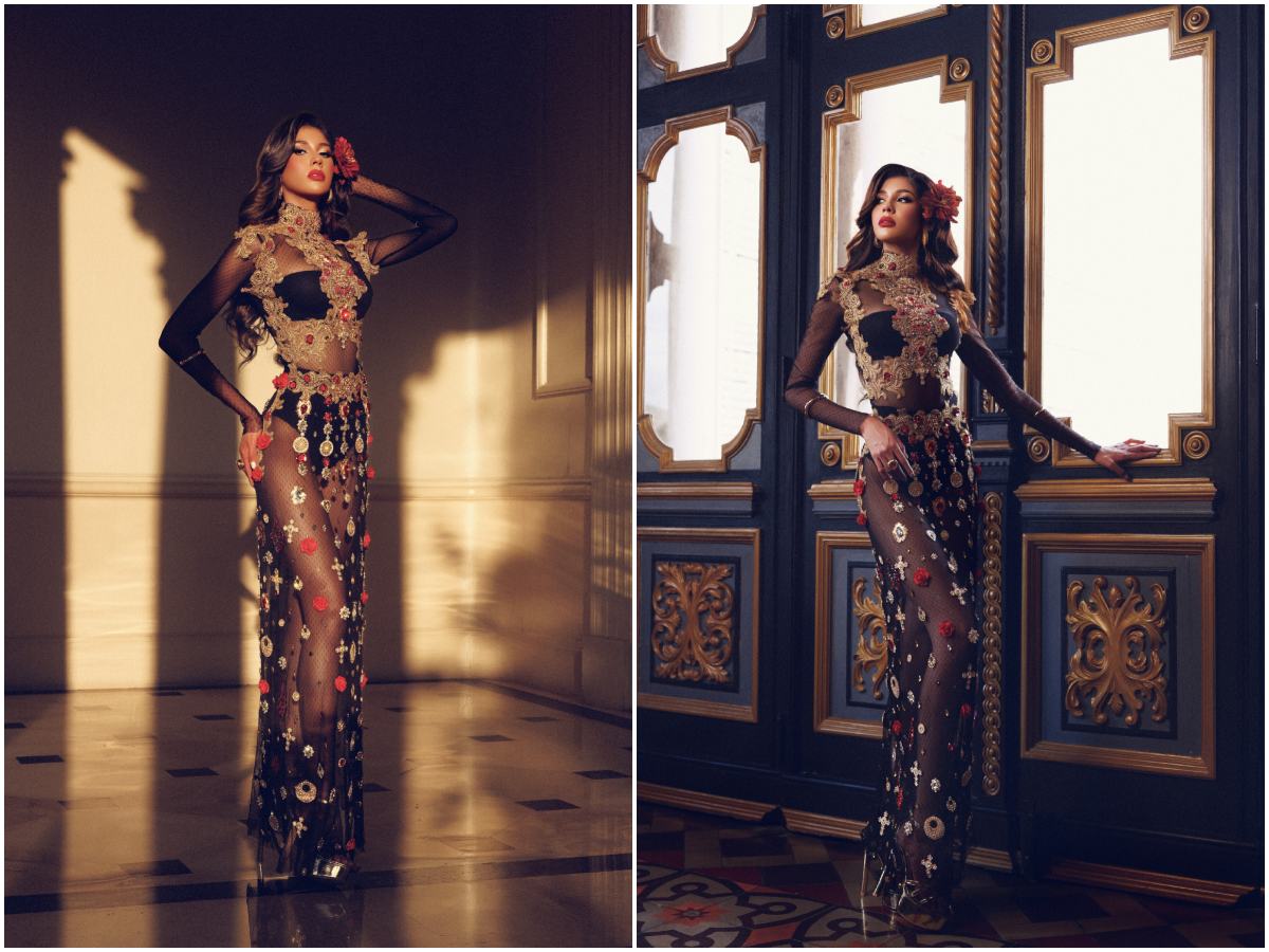 Sofía Córdova lleva su elegancia de Miss Universo El Salvador al Palacio Nacional