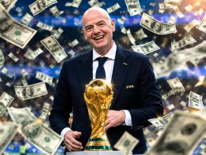El presidente de la FIFA, Gianni Infantino, y el presidente de la Federación Mexicana de Fútbol-mundial