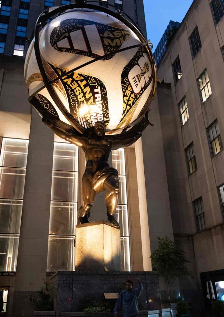 La escultura de Atlas en Rockefeller Center