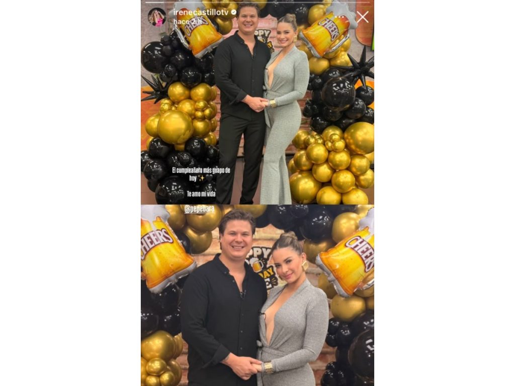 Irene Castillo dedicó un romántico mensaje a su esposo en redes sociales y compartió imágenes de la celebración por un año más de vida.