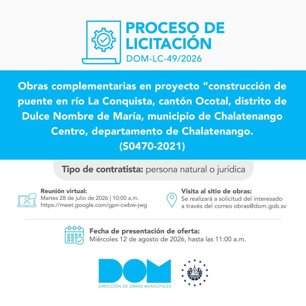 proyecto- proceso de licitación-dom