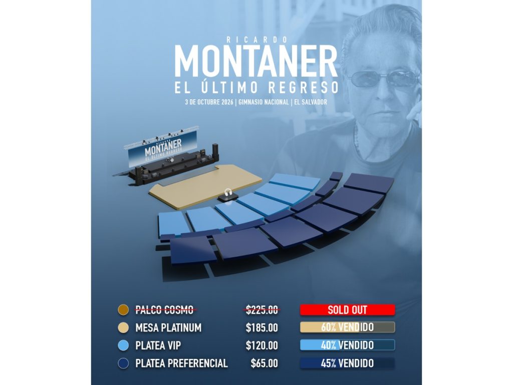 La venta de boletos para "El Último Regreso Tour" avanza con buena respuesta del público, que ya se prepara para recibir nuevamente a Ricardo Montaner. Foto / Cortesía.