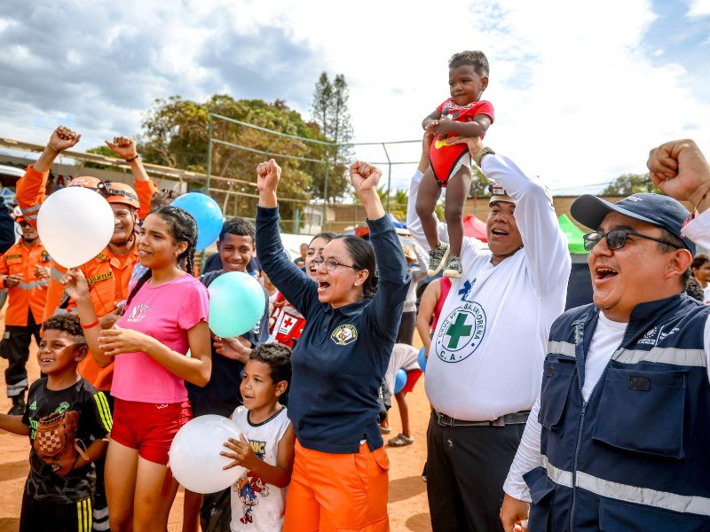 La actividad se desarrolló en el Estadio de Béisbol Miguel Ángel Montes, en Playa Grande, La Guaira.