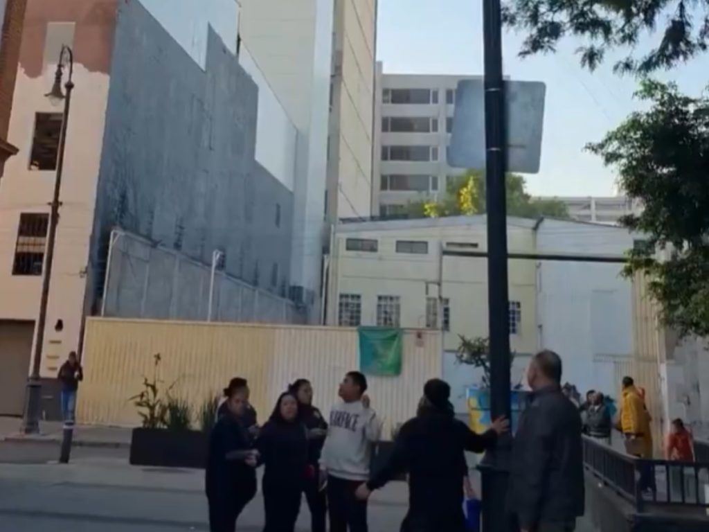 Momentos del terromoto en Chiapas, México. Captura de pantalla de un video del momento.