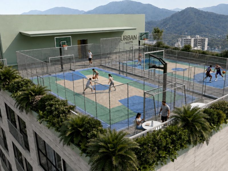 Urban San Jacinto incluirá un Sky Lounge panorámico, zona BBQ y dos canchas multiusos.