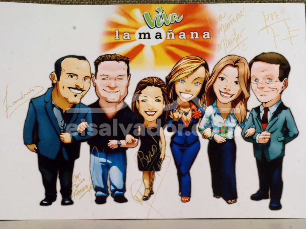 Caricatura de Viva La Mañana. Fotografía/ Archivo elsalvador.com