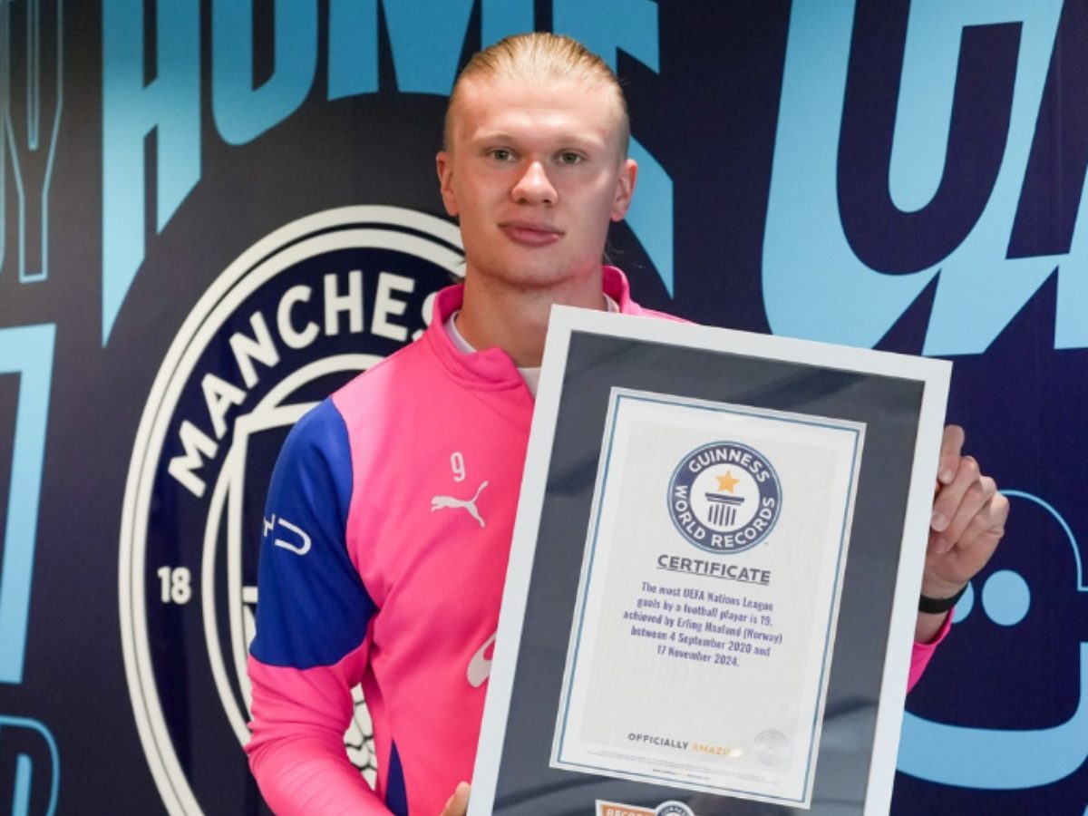 Erling Haaland suma cuatro récords Guinness