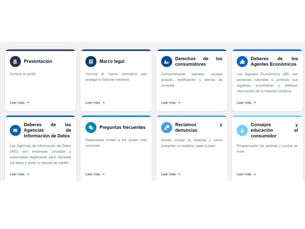 La Defensoría del Consumidor presentó el portal Guía tu récord crediticio, una plataforma digital diseñada para orientar a los consumidores sobre sus derechos relacionados con el historial crediticio.