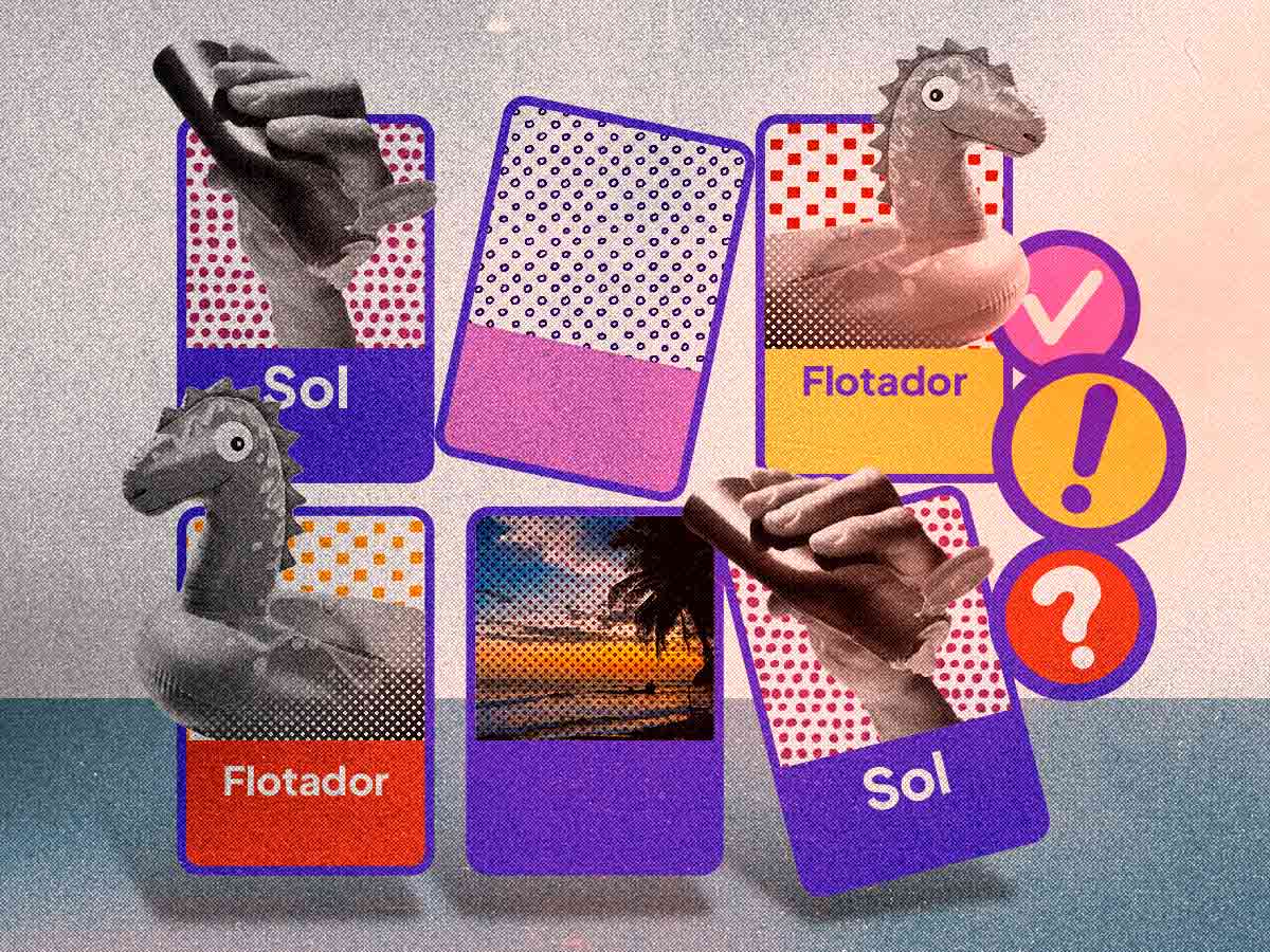 Poné a prueba tu memoria con este juego de ocho imágenes sobre los objetos indispensables para disfrutar las vacaciones en la playa.