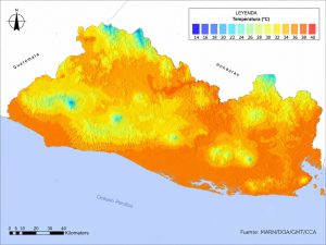 Mapa-El Salvador-calor