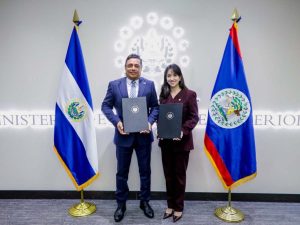 La vicecanciller Adriana Mira y el viceministro de Relaciones Exteriores y Comercio Exterior de Belice, Oscar Arnold, encabezaron la III Reunión de la Comisión Binacional.