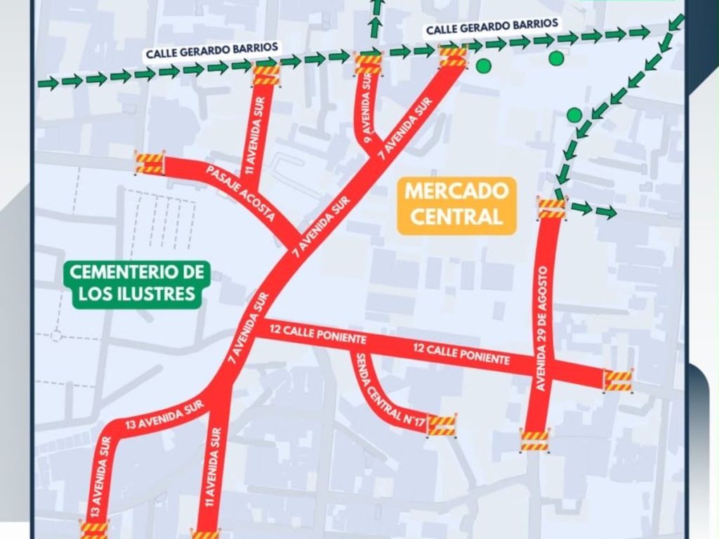 Calles aledañas al Mercado Central cerrarán desde este lunes