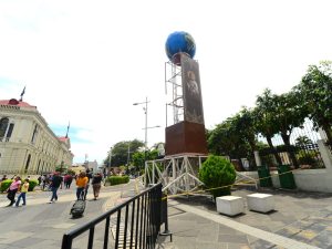 Instalan estructura para la tradicional Bajada del Divino Salvador del Mundo