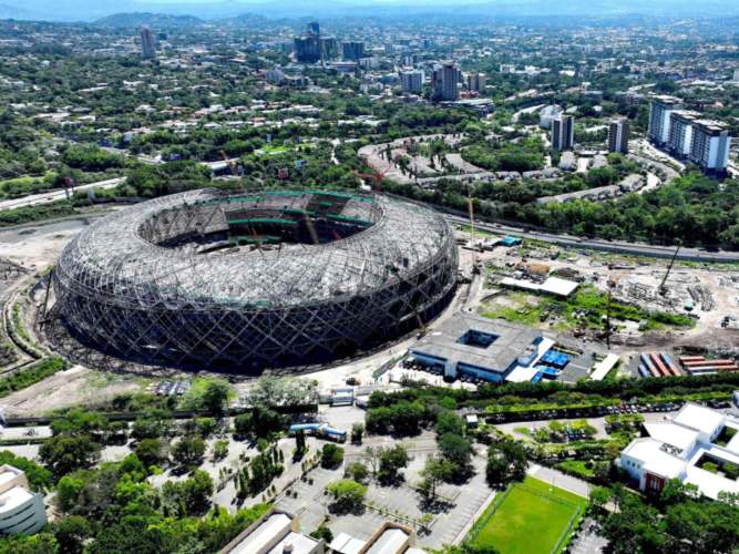 El nuevo escenario salvadoreño tendrá mayor capacidad que varios de los principales estadios nacionales de Centroamérica. Foto/ Cortesía 