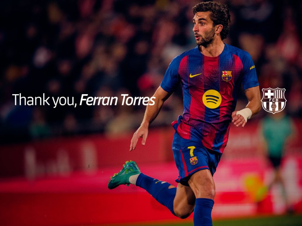 Ferran Torres se despide del Barcelona después de cinco temporadas, en las que disputó 207 partidos y marcó 65 goles. Fotografía/ FC Barcelona
