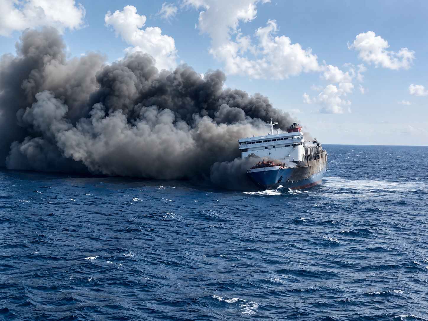 Incendio en ferry deja cinco muertos y 41 desaparecidos en Indonesia