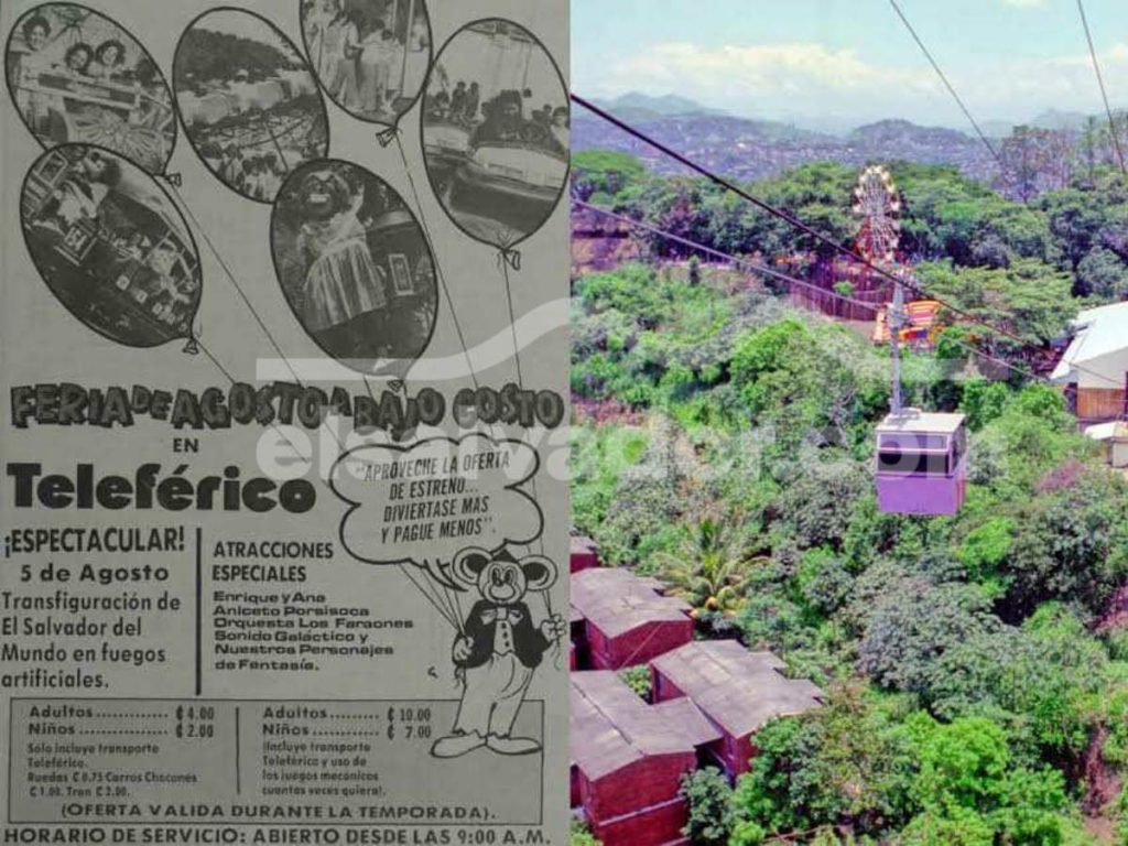 La promoción que ofrecía Teleférico para la diversión familiar en agosto de 1985. Foto EDH/Archivo