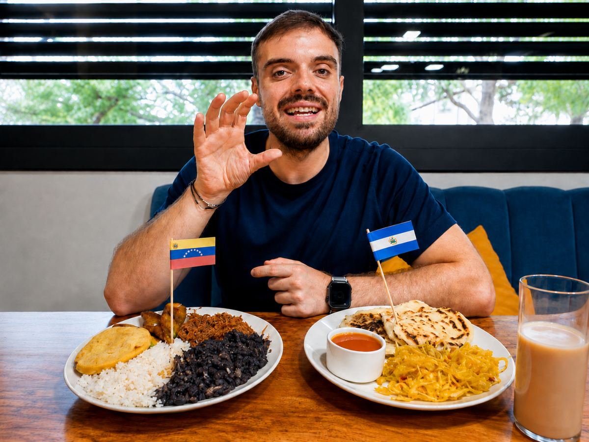 El Salvador enfrenta a Venezuela en el Mundial de Comidas de Ibai. Las pupusas iban arriba al filo de las 6:00 a. m.