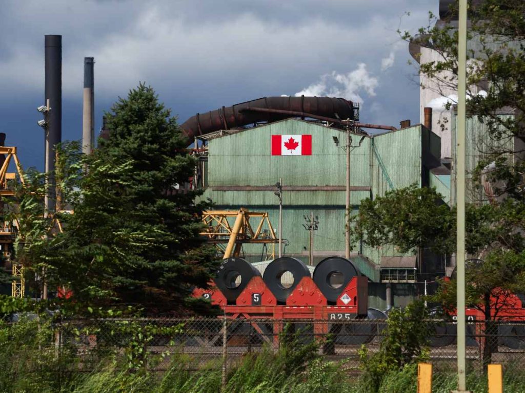 El acero está entre los sectores afectados por la escalada arancelaria entre Canadá y Estados Unidos. 